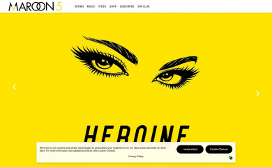 maroon5.com screenshot