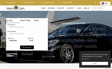 maracarschauffeurs.co.uk screenshot