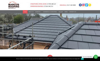 marcusroofingmidlands.co.uk screenshot