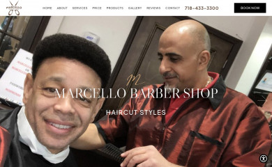 marcellobarber.com screenshot