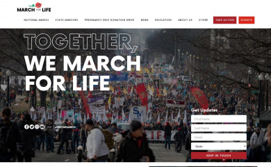 marchforlife.org screenshot