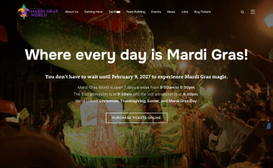 mardigrasworld.com screenshot