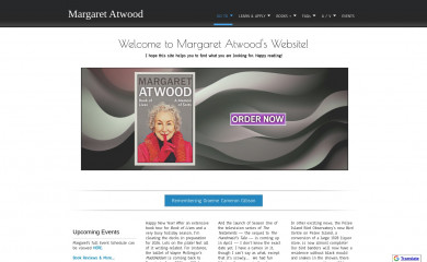 margaretatwood.ca screenshot