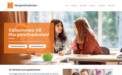 margarethaskolan.se screenshot