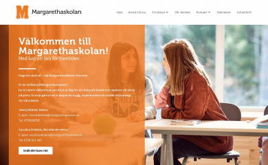 margarethaskolan.se screenshot