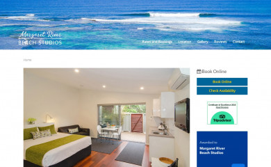 margaretriverbeachstudios.com.au screenshot