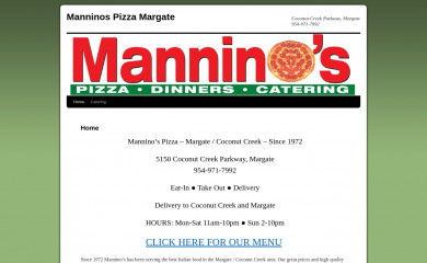 margate-pizza.com screenshot