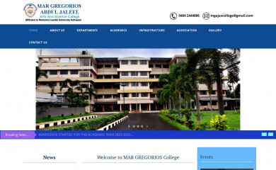 margregoriosajcollege.com screenshot