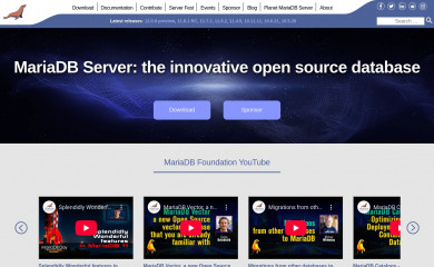 mariadb.org screenshot