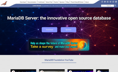 mariadb.org screenshot