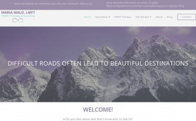 mariamalotherapy.com screenshot