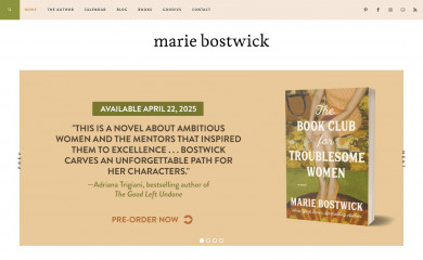 mariebostwick.com screenshot