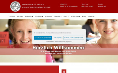 marienschule-xanten.de screenshot