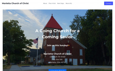 mariettachurchofchrist.com screenshot