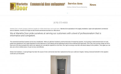 mariettadoor.com screenshot