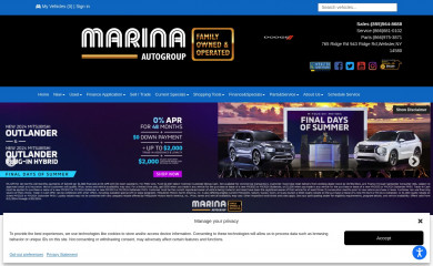 marinaautogroup.com screenshot