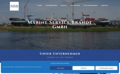 marineservicebrandt.de screenshot