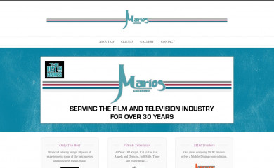 marioscatering.com screenshot