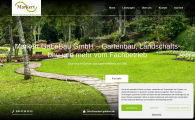 markert-galabau.de screenshot