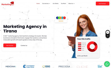 marketingone.al screenshot