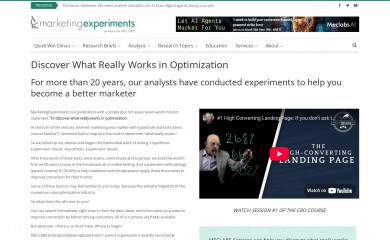 marketingexperiments.com screenshot