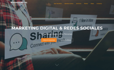 http://marketingenredesociales.com screenshot