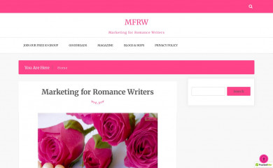 marketingforromancewriters.org screenshot