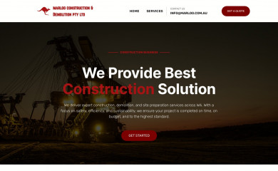 marlooconstruction.com.au screenshot