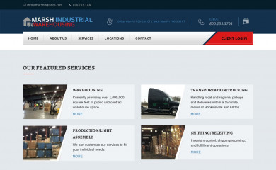 marshlogistics.com screenshot