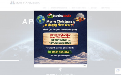 martianmedia.com.au screenshot