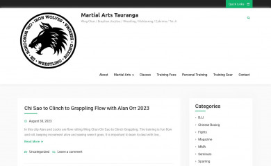 martialartstauranga.com screenshot