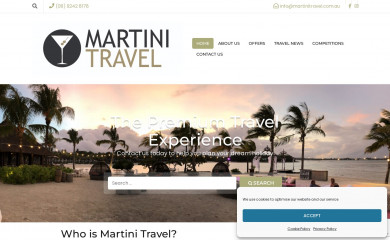 martinitravel.com.au screenshot