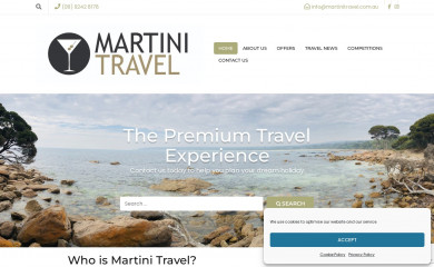 martinitravel.com.au screenshot