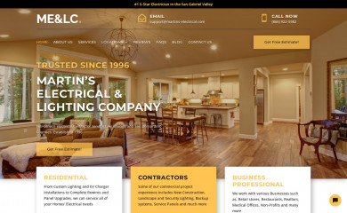 martins-electrical.com screenshot