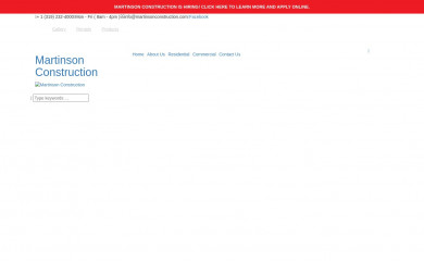 martinsonconstruction.com screenshot
