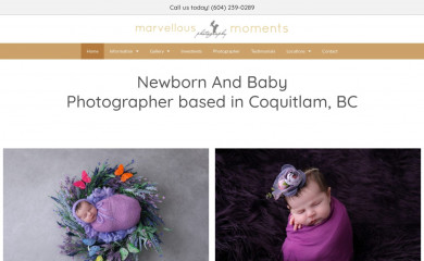 marvellousmomentsphotography.ca screenshot