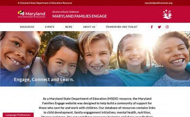 marylandfamiliesengage.org screenshot