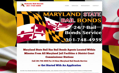 marylandstatebail.com screenshot