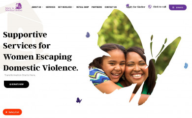 marymarthahouse.org screenshot