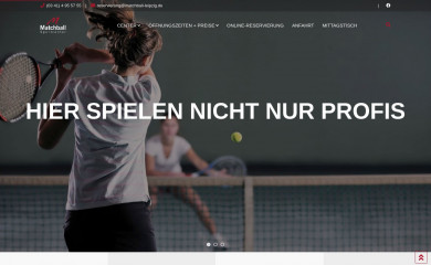 matchball-leipzig.de screenshot