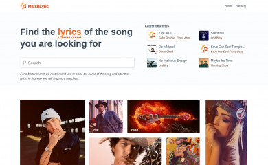 matchlyric.com screenshot