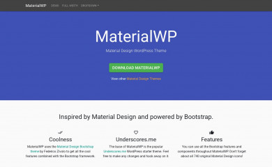 MaterialWP screenshot