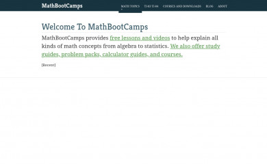 mathbootcamps.com screenshot