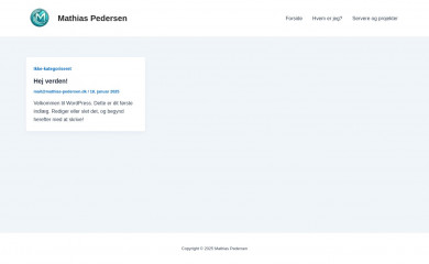 mathias-pedersen.dk screenshot
