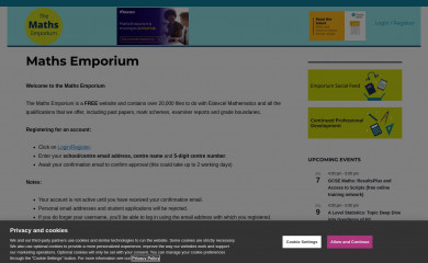 mathsemporium.com screenshot