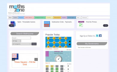 mathszone.co.uk screenshot