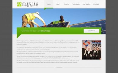 matrixenergysystems.co.uk screenshot