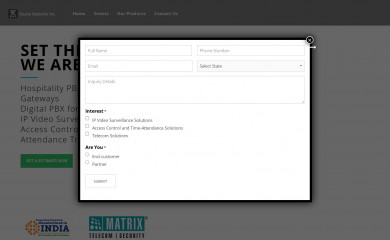 matrixhotelpbx.com screenshot