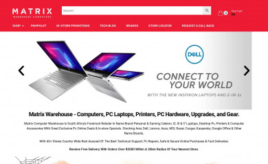 http://matrixwarehouse.co.za screenshot