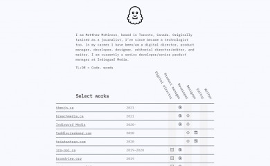 matthewmckinnon.com screenshot